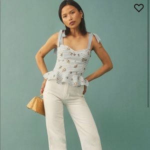 Reformation Kassi Linen Top